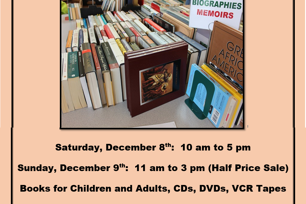December Book Sale at the Library