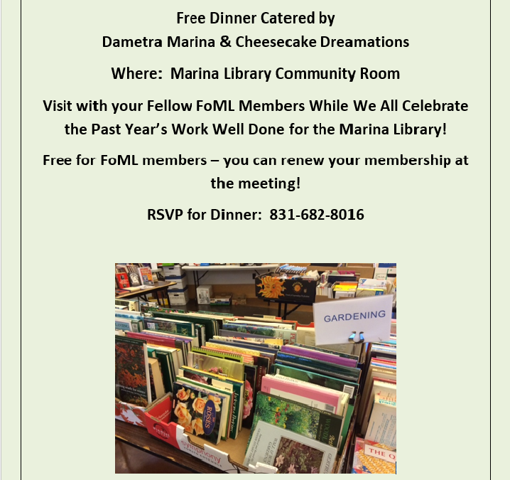Friends of the Marina Library Annual Membership Meeting